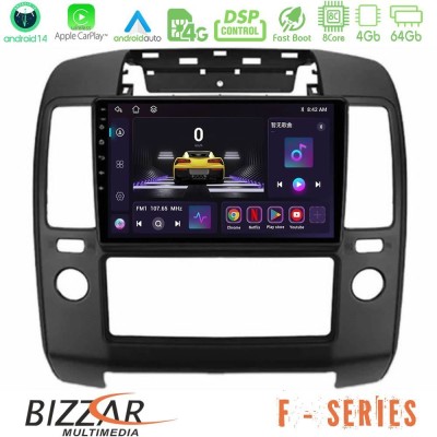 Bizzar F Series 8Core Android14 4+64GB Nissan Navara Navigation Multimedia Tablet 9" Με Carplay & Android Auto