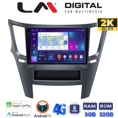 LM Digital - LM ZD8061 GPS Οθόνη OEM Multimedia Αυτοκινήτου για Subaru Legacy-Outback 20092013 (CarPlay/AndroidAuto/BT/GPS/WIFI/