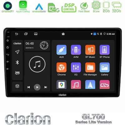 Clarion GL700 Lite Series 8Core Android11 2+32GB Nissan Pulsar 2015-2018 Navigation Multimedia Tablet 9" Με Carplay & Android Au