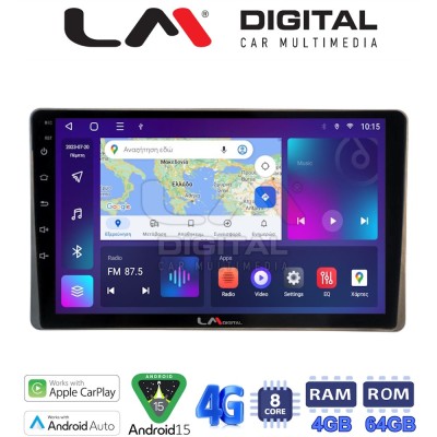 LM Digital - LM ZC8754 GPS Οθόνη OEM Multimedia Αυτοκινήτου για Toyota Yaris 2023  (CarPlay/AndroidAuto/BT/GPS/WIFI/GPRS)