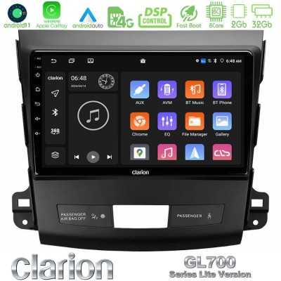 Clarion GL700 Lite Series 8Core Android11 2+32GB Mitsubishi Outlander/Citroen C-Crosser/Peugeot 4007 Navigation Multimedia Table