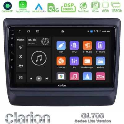 Clarion GL700 Lite Series 8Core Android11 6+128GB Isuzu D-MAX 2020-2023 Navigation Multimedia Tablet 9" Με Carplay & Android Aut