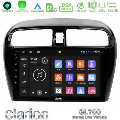 Clarion GL700 Lite Series 8Core Android11 6+128GB Mitsubishi Space Star 2013-2016 Navigation Multimedia Tablet 9" Με Carplay & A