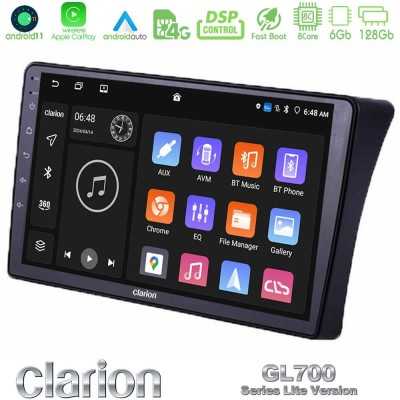 Clarion GL700 Lite Series 8Core Android11 6+128GB Nissan Navara D40 Navigation Multimedia Tablet 9" Με Carplay & Android Auto