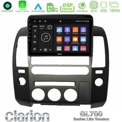 Clarion GL700 Lite Series 8Core Android11 6+128GB Nissan Navara D40 2006-2012 (με εργ.οθόνη) Navigation Multimedia Tablet 9" Με 