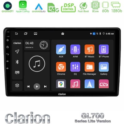 Clarion GL700 Lite Series 8Core Android11 6+128GB Peugeot Partner / Citroen Berlingo 2020- Navigation Multimedia Tablet 10" Με C